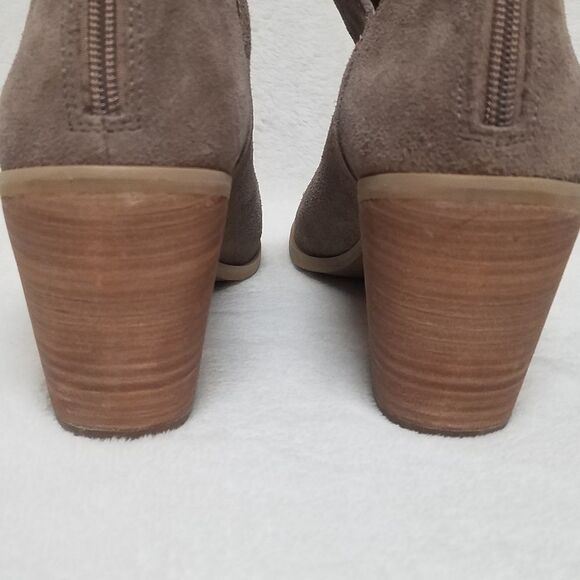 ANTHROPOLOGIE Susina Carina Suede Open Toe Bootie - Picture 10 of 16
